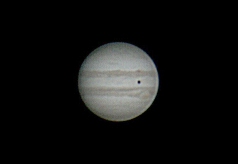 Jupiter + Ganymede - Shadow + GRF on May 3, 2003 --- News from Osaka: Black hole discovered near Jupiter? --- Jupiter moon Europa orbit disruption from November 9th, 2024